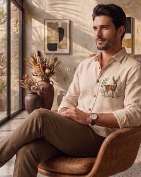 buda jeans co Men Embroidered Regular Fit Shirt-picture-34
