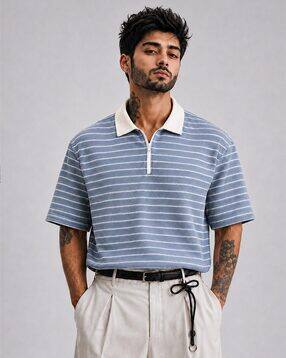 force Men Striped Polo T-Shirt-picture-43