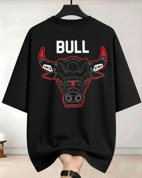 Buda Jeans Co Men Printed Oversized Fit Round-Neck T-Shirt