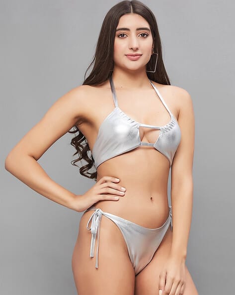 Secrets By Zerokaata Women Printed Bikni Set