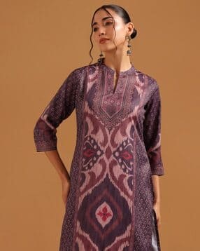soch Women Muslin Printed Straight Kurta-picture-26