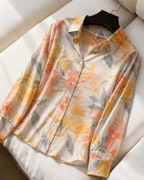 buda jeans co Women Floral Print Tailored Fit Shirt-picture-27