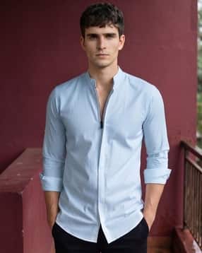 buda jeans co Men Regular Fit Shirt with Zip-Closure-picture-15