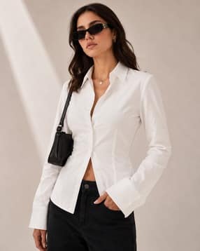 molly & michel Women Regular Fit Spread-Collar Shirt-picture-10