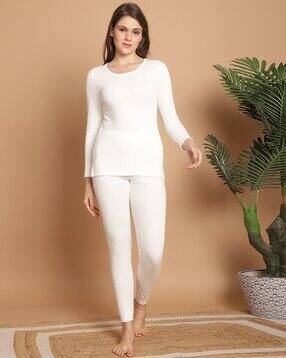 Women Ribbed Thermal Set-image-17