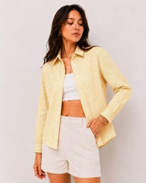 indie picks Women Striped Tailored Fit Shirt-picture-43