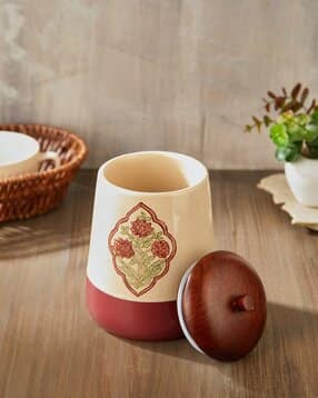 fabindia Mitwa Painted Ceramic Jar-picture-53
