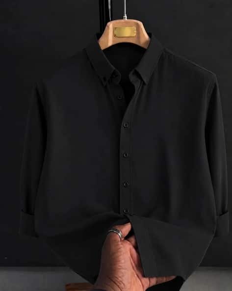 Marmic Fab Men Regular Fit Classic Shirt Black - Image 1