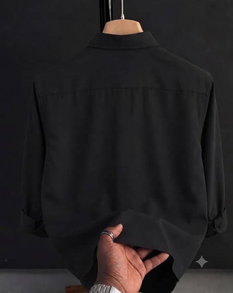 Marmic Fab Men Regular Fit Classic Shirt Black - Image 2
