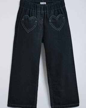 hopscotch Girls Straight Jeans with Patch-Work-picture-17