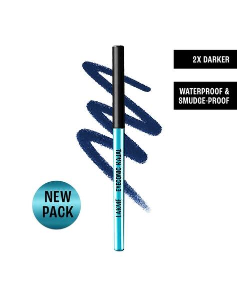 LAKME Eyeconic Kajal Matte Waterproof Smudgeproof Kajal That Lasts 24 Hrs - Midnight Blue (0.35 G)