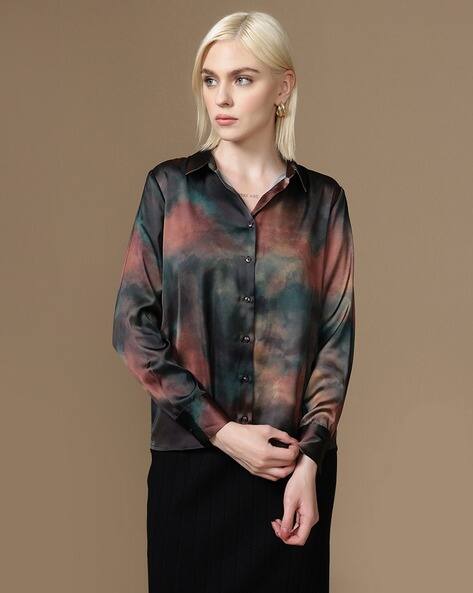 Kazo Women Shea Printed Relaxed Fit Shirt