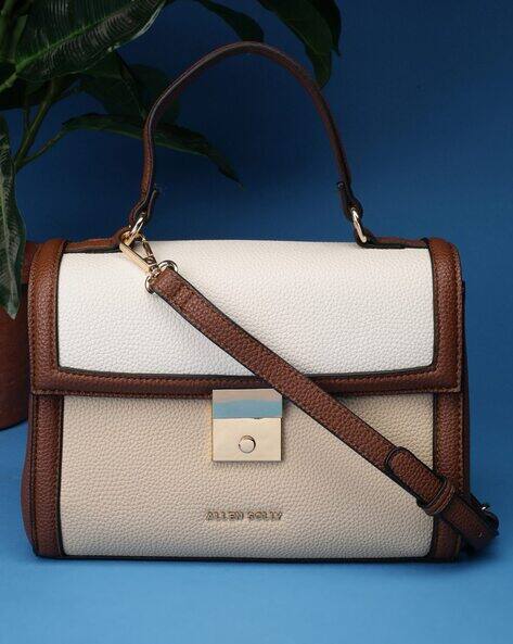 ALLEN SOLLY Women Colourblock & Textured Satchel