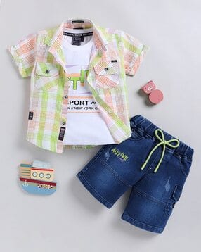 ltz club Boys Typographic T-Shirt & Shorts Set with Shirt-picture-19