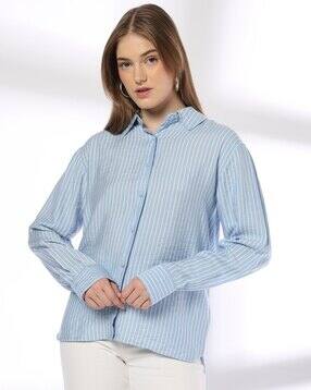 dnmx Women Striped Regular Fit Shirt-picture-17