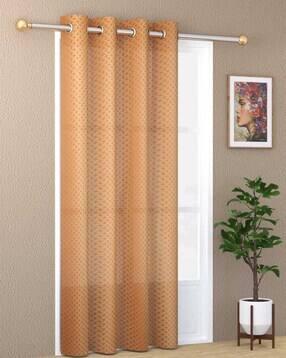 Geometric Print Door Curtain with Eyelets Header - 121.92 cm x 213.36 cm-image-39