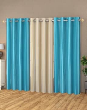 Set of 3 Door Curtain with Eyelets Header-image-17