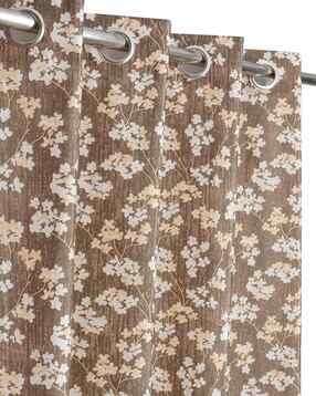 Floral Print Door Curtain with Eyelets Header - 121.92 cm x 243.84 cm-image-15