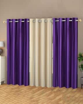 yukany Set of 3 Door Curtain with Eyelets Header-picture-48