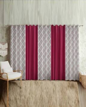yukany Pack of 5 Geometric Printed Window Curtain Eyelets Header  - 121.92 cm x 152.4 cm-picture-8