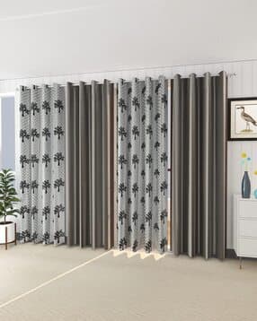 yukany Set of 4 Door Curtains with Eyelets Header-picture-46
