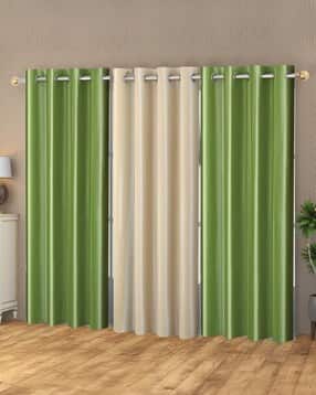 Set of 3 Door Curtain with Eyelets Header-image-19
