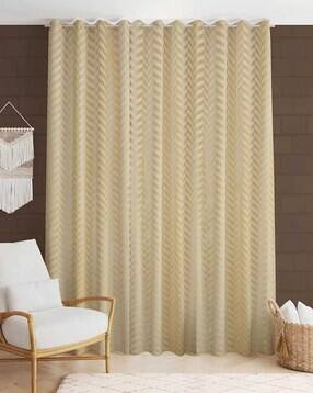 Striped Door Curtain with Eyelets Header - 121.92 cm x 243.84 cm-image-14