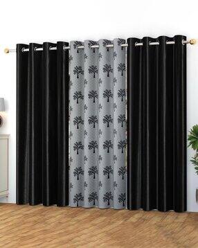 yukany Set of 3 Door Curtains with Eyelets Header-picture-19