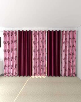 Set of 5 Door Curtains with Eyelets Header-image-37