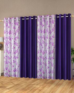 Pack of 4 Floral Print Door Curtain - 121.92 cm x 243.84 cm-image-28