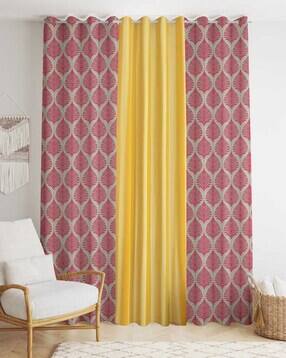 Pack of 3 Leaf Print Door Curtain - 121.92 cm x 213.36 cm-image-29