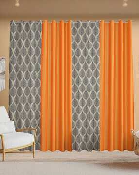 Pack of 4 Printed Window Curtain Eyelets Header  - 121.92 cm x 182.88 cm-image-9