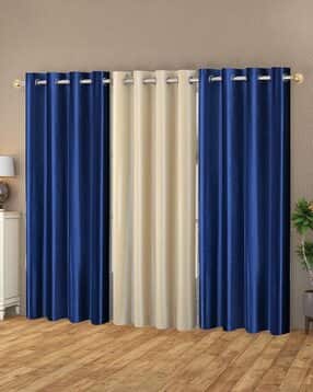 Set of 3 Door Curtain with Eyelets Header-image-44