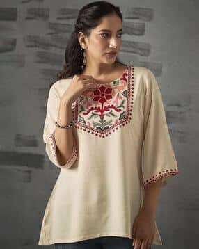 acai Women Embroidered Straight Kurti-picture-17