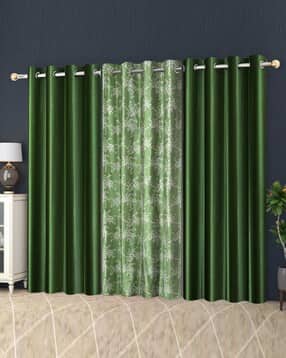 yukany Set of 3 Door Curtains with Eyelets Header-picture-37