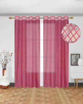yukany Pack of 2 Window Curtain with Eyelets Header - 121.92 cm x 152.4 cm-picture-29