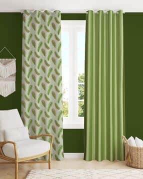 Pack of 2 Printed Door Curtain Eyelets Header  - 121.92 cm x 213.36 cm-image-5