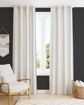 yukany Pack of 2 Window Curtain with Eyelets Header - 121.92 cm x 152.4 cm-picture-15