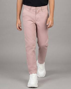 allen solly Boys Slim Fit Flat-Front Trousers-picture-17