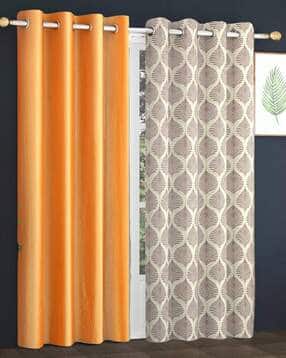 Pack of 2 Printed Door Curtain Eyelets Header  - 121.92 cm x 243.84 cm-image-4