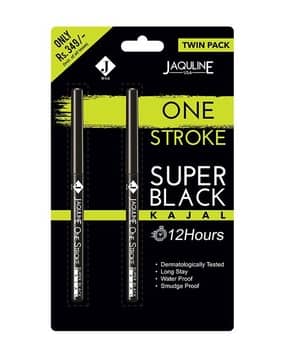 jaquline usa Women One Stroke Black Kajal Waterproof & Smudge-Proof-picture-11
