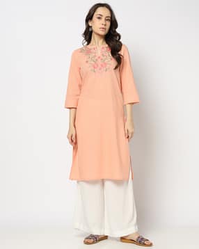 yousta Women Embroidered Round-Neck Kurta-picture-17