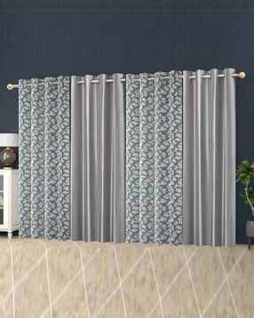 Pack of 4 Floral Print Window Curtain - 121.92 cm x 182.88 cm-image-29