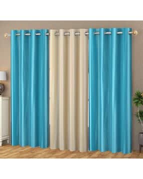 Set of 3 Door Curtain with Eyelets Header-image-40