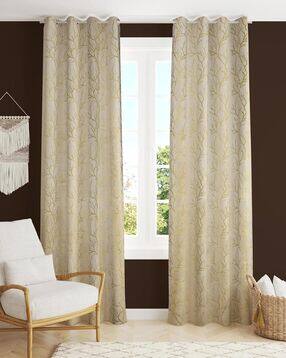 yukany Pack of 2 Printed Door Curtain with Eyelets Header - 121.92 cm x 243.84 cm-picture-3