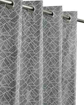 Printed Window Curtain with Eyelets Header - 121.92 cm x 152.4 cm-image-19