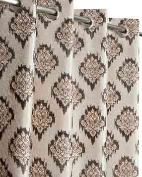 yukany Geometric Print Door Curtain with Eyelets Header - 121.92 cm x 274.32 cm-picture-45