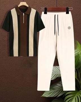 ausk Men Colourblock 2-Piece Co-Ord Set-picture-12