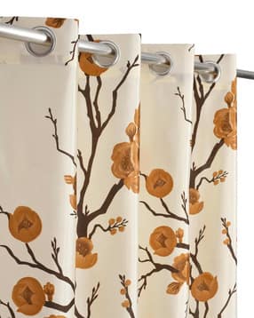 yukany Floral Print Window Curtains with Eyelets-picture-39