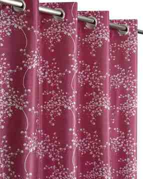 yukany Pack of 2 Floral Print Window Curtain - 121.92 cm x 182.88 cm-picture-22